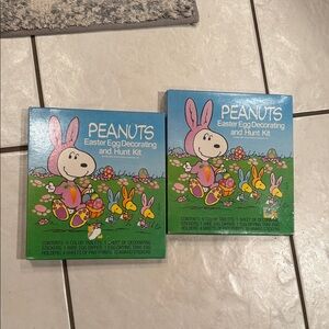 Vintage Snoopy Peanuts Easter Egg Decorating And Hunt Kits